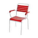 Rigi Sessel mit Armlehnen, rot